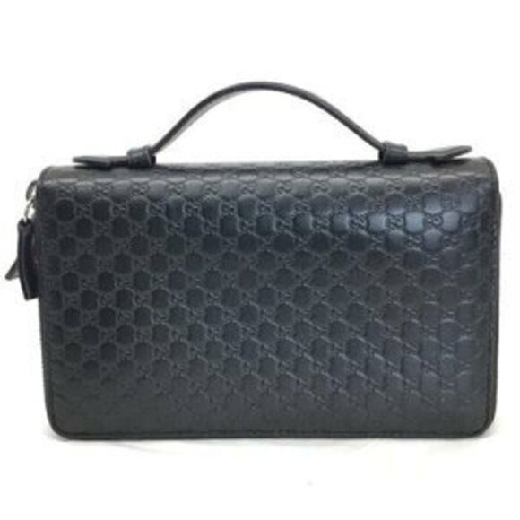 Gucci Organizer Travel GG Shier Leather Black - Picture 2 of 12